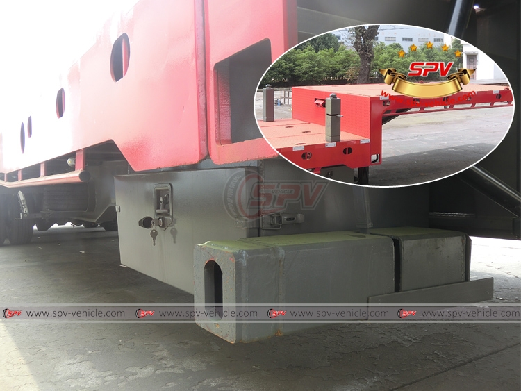 Extendable Flatbed Semi-trialer - Extra Outrigger